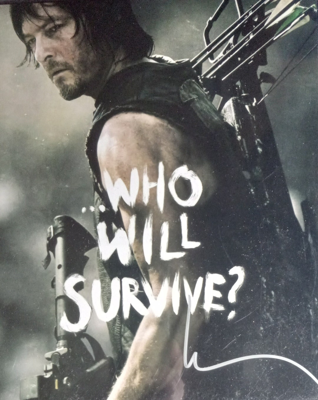 ウォーキングデッド アンドリュー & ノーマン・リーダス 直筆サイン入り写真 b ノーマン・リーダス 8x10 直筆サイン入り写真（第三者機関による認証