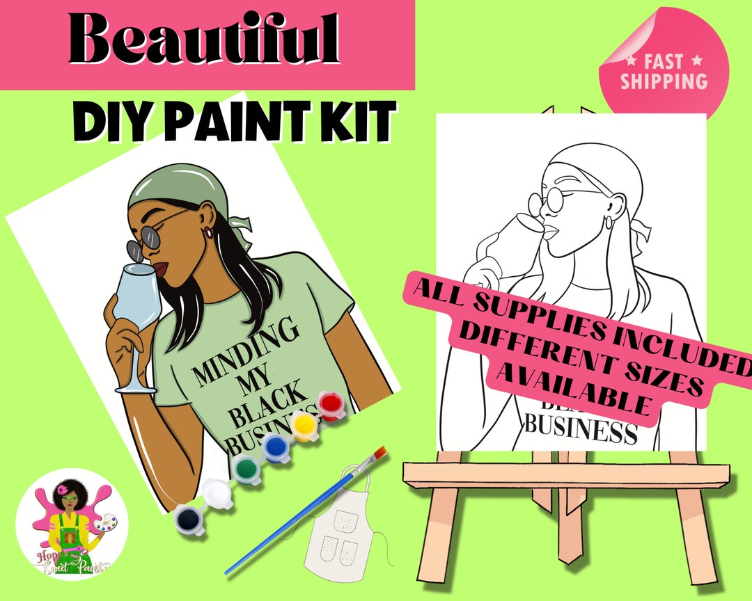 Paint and sip pre drawn canvas pre sketched canvas etsy