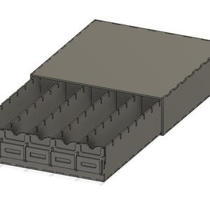 18" lasergesneden lade voor kaarten van bovenladerformaat - 5 rijen