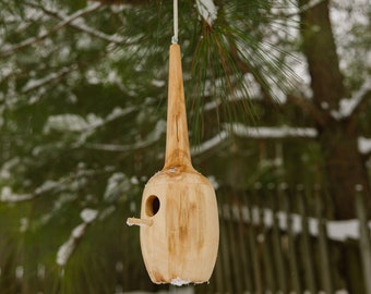 Tear Drop Birdhouse | Crepe Myrtle  | Hand Turned | Locally Sourced