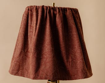 Curtain Lampshade / Brick Red