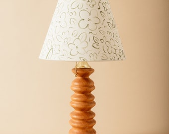 Mahogany Spindle | Wood Table Lamp | Hand Made