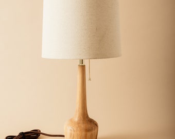 Juniper Wood Table Lamp | Locally Harvested | Hand Made |