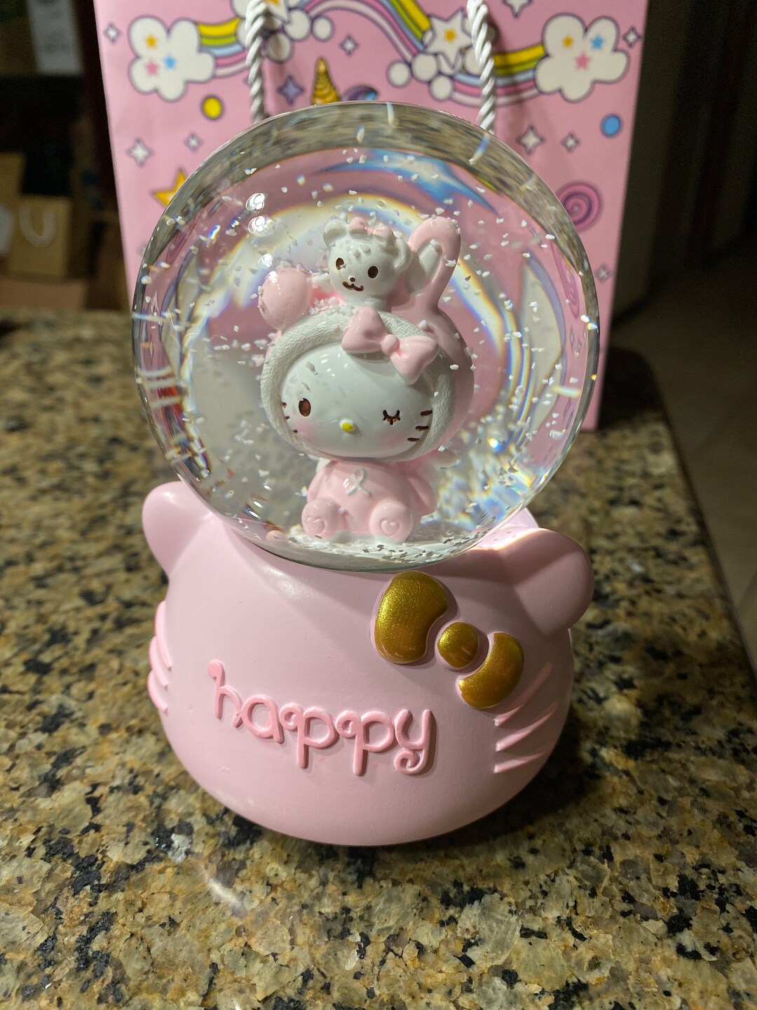 Hello Kitty Snow Globe 5 Etsy