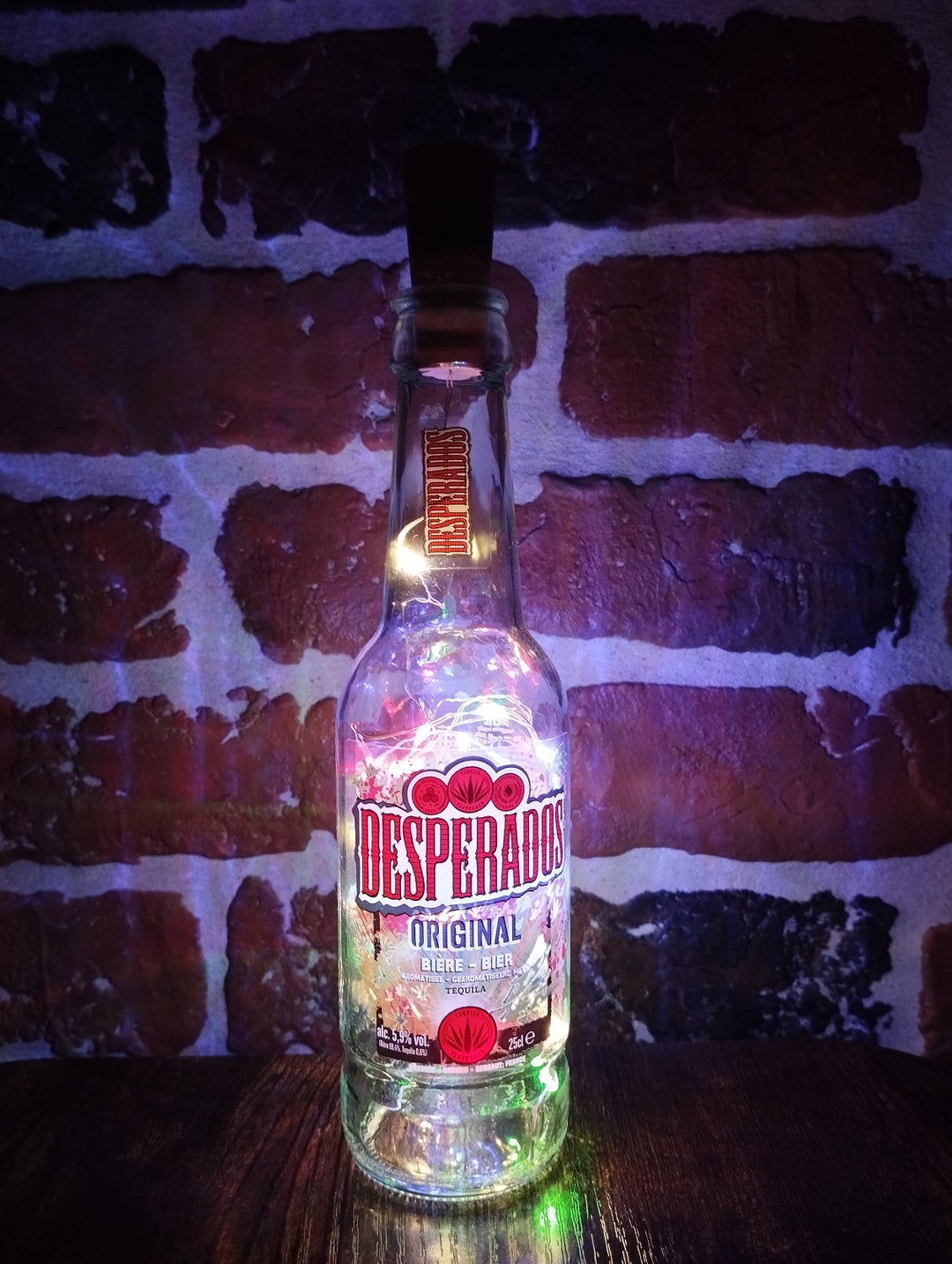 Lamp Lights LED Beer Bottle Desperados Beer DIY Etsy