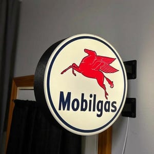 Mobilgas Pegasus Sign - Etsy