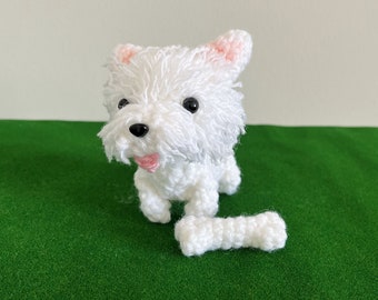 ミニチュア ウェスティ ドッグ - 赤い首輪のウエスト ハイランド