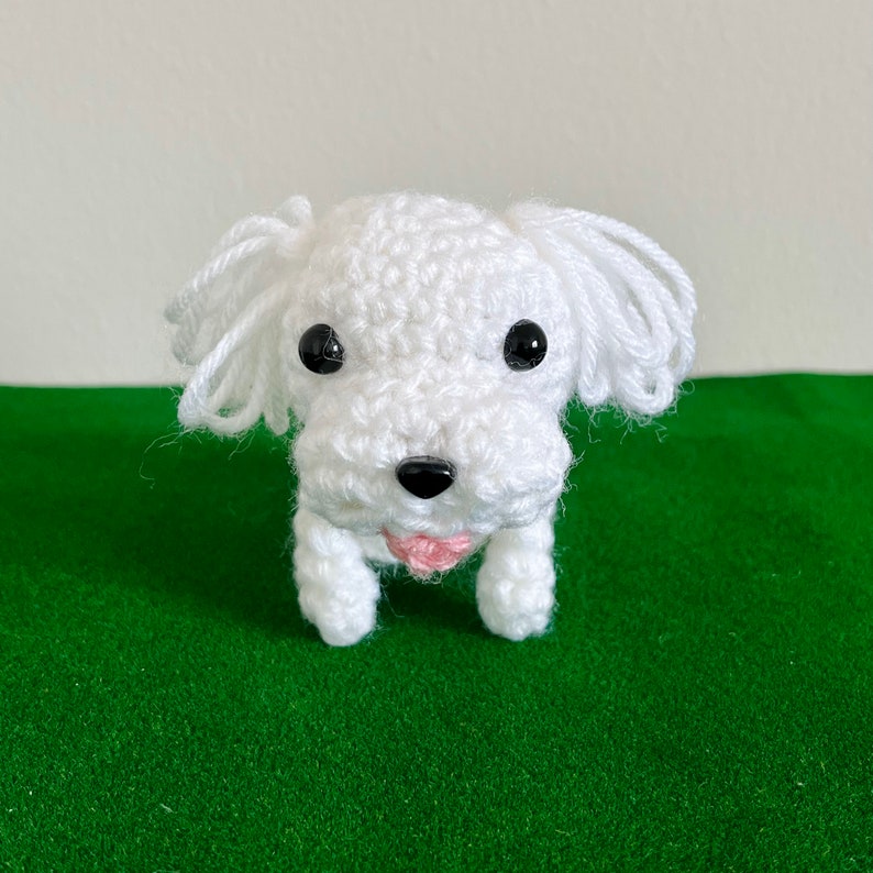 Mini Maltese Crochet PDF PATTERN White Maltese Maltese Amigurumi