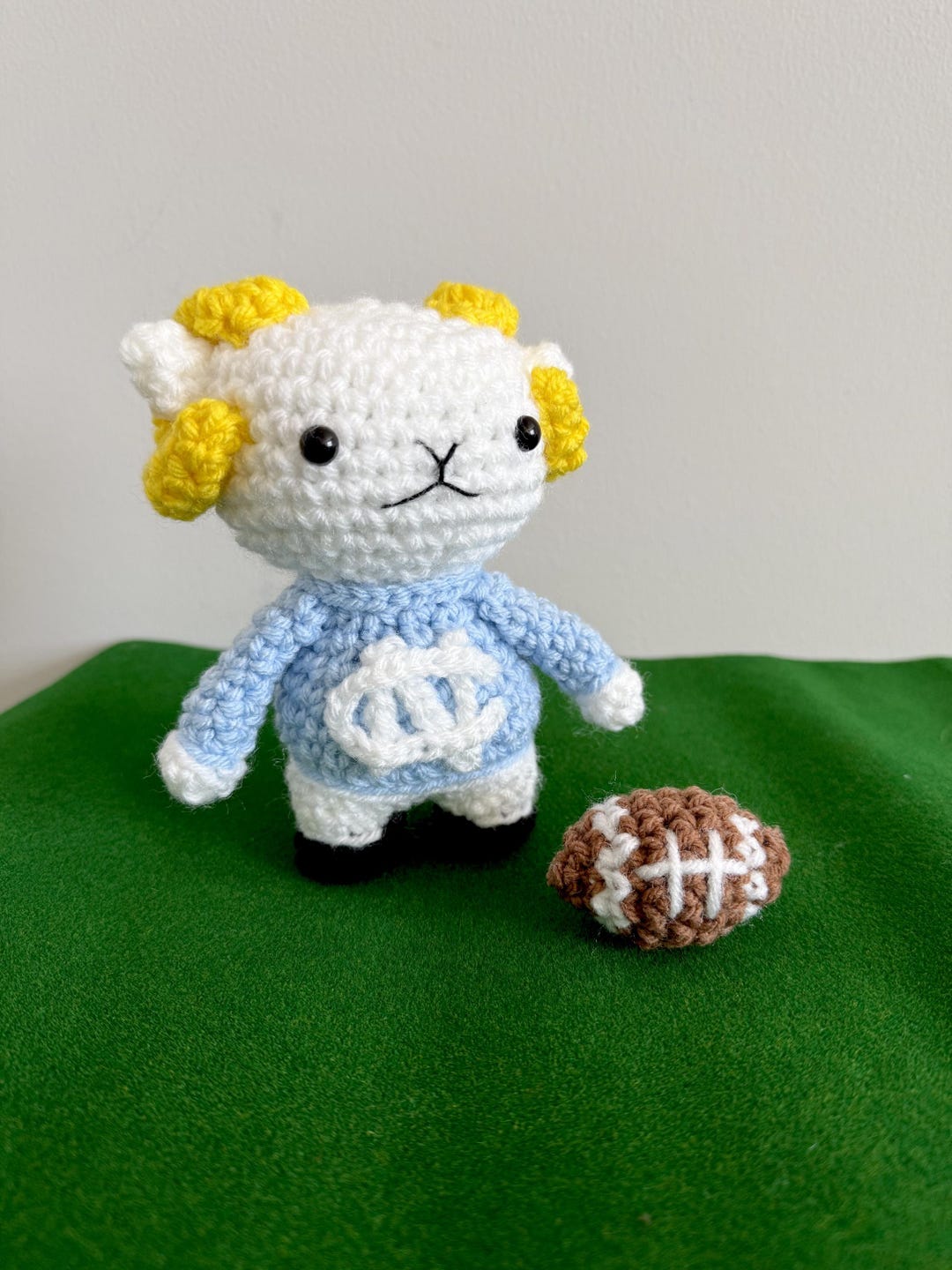 Ram Mascot Crochet [PDF PATTERN] ~ Carolinian Rams Amigurumi ~ College ...