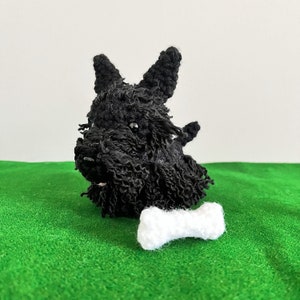 Mini Scottie Crochet PDF PATTERN ~ Black Scottish Terrier ~ Scottie Amigurumi ~ Crochet Dog ~ Scottish Terrier Dog Doll ~ Handmade Plushie
