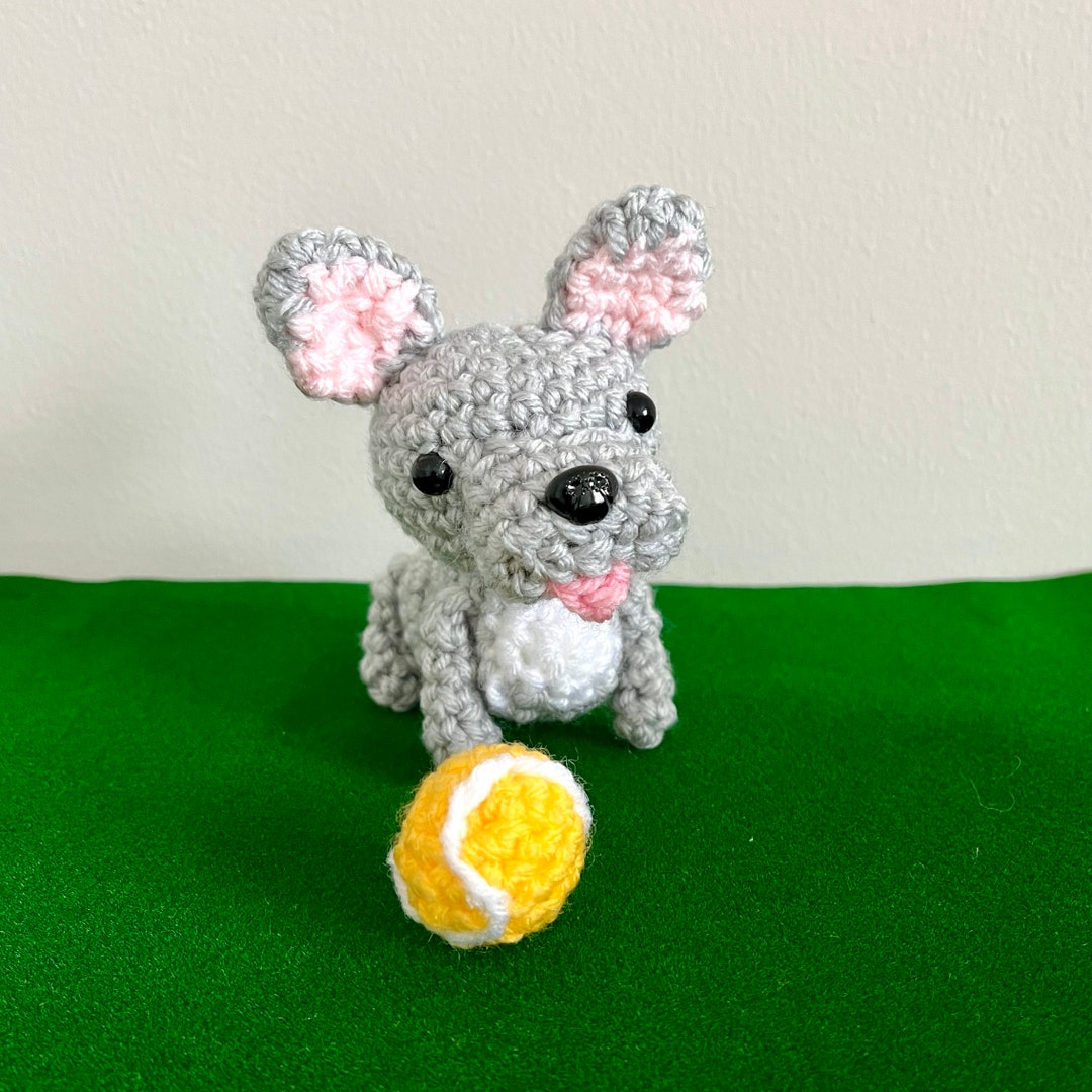 Mini Frenchie Amigurumi Gray French Bulldog Crochet Etsy