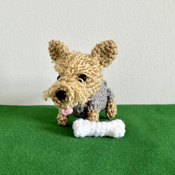 Mini Yorkie Crochet PDF PATTERN ~ Yorkshire Terrier ~ Yorkie Dog Amigurumi ~ Crochet Puppy ~ Tiny Dog Doll ~ Handmade Plushie