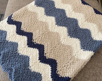 CROCHET PATTERN | The Meadows Ripple Blanket Pattern | PDF Digital Download Crochet Pattern