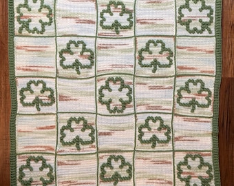 Cover Me in Luck Crochet Baby Blanket (PDF Digital Download)