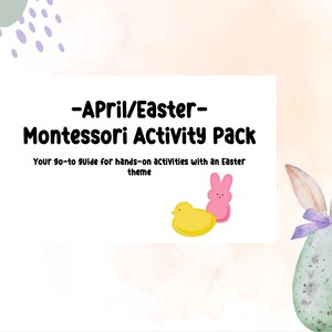 April/Easter Montessori Activity Pack