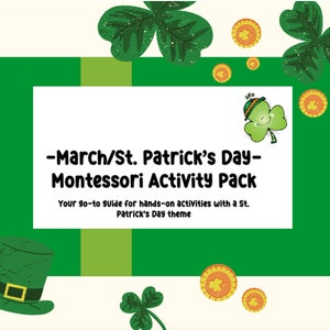 St. Patrick&#39;s Day Montessori Activities