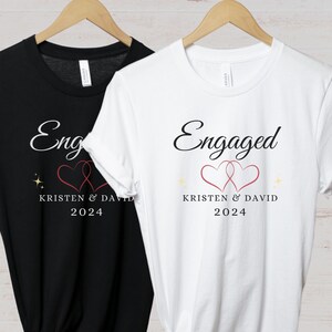 Personalized Engagement Gifts For Couple Unique Engagement Gift For Couple Gifts For Engagement Gifts For Couples Gift Engaged Shirt