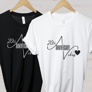 20th Wedding Anniversary Gifts For Couples Gift 20th Anniversary Gifts For Parents 20th Anniversary Gift for Couple Gift For Husband Shirt