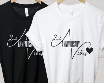 Cotton Anniversary Gift For Him, 2nd Anniversary Gift, 2 Year Anniversary Shirt, 2nd Wedding Anniversary Gifts, Second Year Gift for Her
