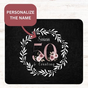 Unique Keepsake for a Milestone Birthday: Personalized 50th Birthday Gift Blanket