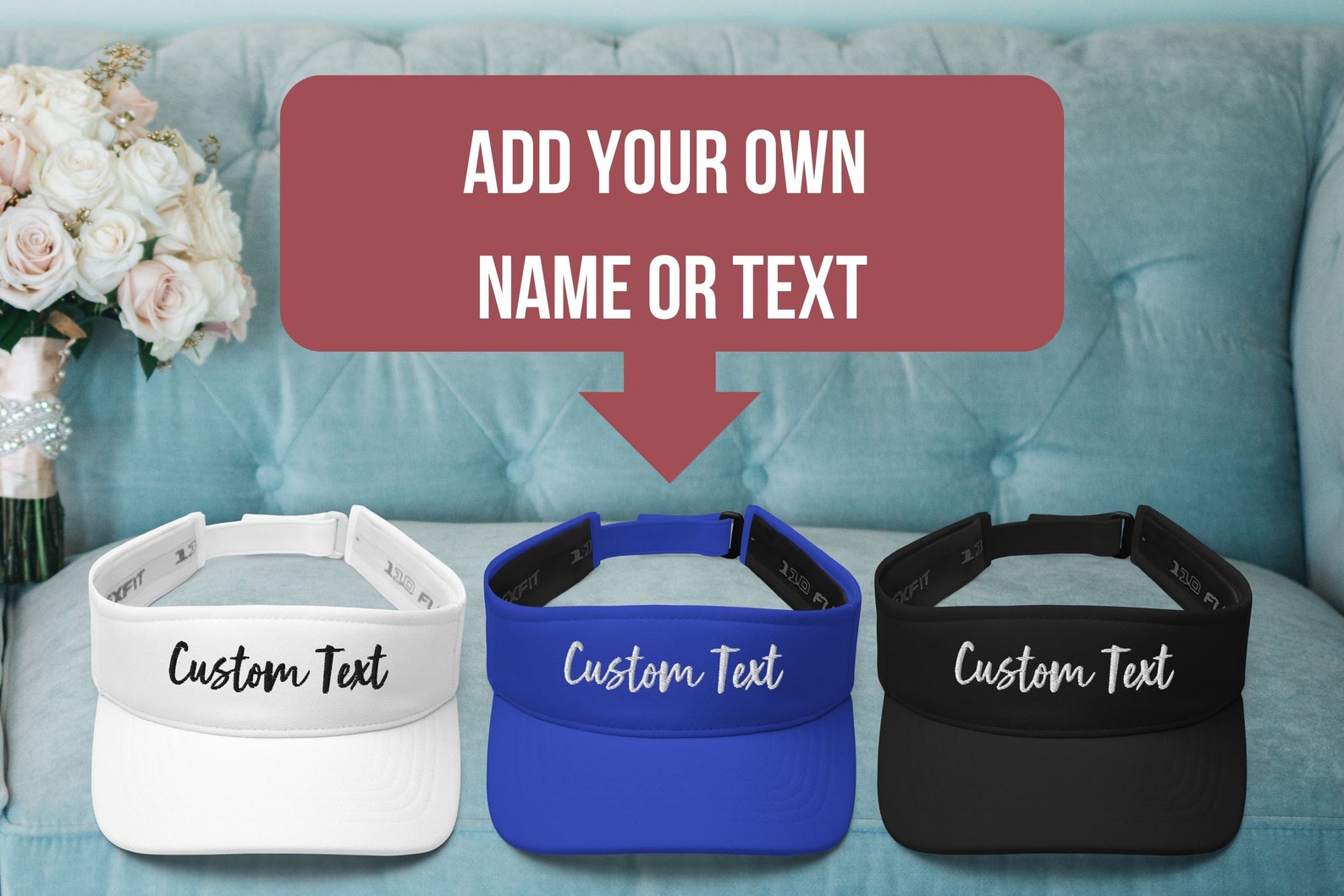 Father's Day Gift, Personalized Tennis Visor, Personalized Sun Visor