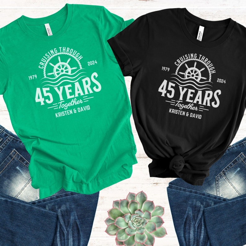 Cruise Shirts for 45th Anniversary Gifts 45th Wedding Anniversary ...