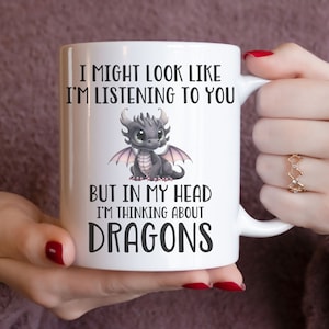 Funny Coffee Mug, Dragon Mug, Dragon Lover Gift, Dragon Mug, Dragon Cup, Cute Dragons Gifts, Birthday Gift, Gift For her, Gift For him