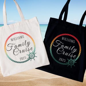 Custom Family Cruise Tote Bag 2025, Family Reunion Gift, Family Gifts for Reunion, Personalized Family Reunion Gifts, Reunion Party Favor