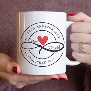 50th Wedding Anniversary Gifts For Couples Gift 50th Anniversary Gifts For Parents 50th Anniversary Gift for Couple Gift For Husband Mug