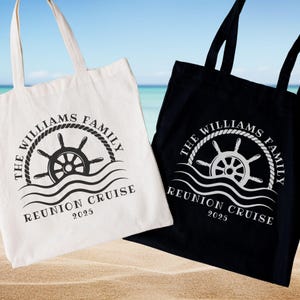Custom Family Cruise Tote Bag 2025, Family Reunion Gift, Family Gifts for Reunion, Personalized Family Reunion Gifts, Reunion Party Favor