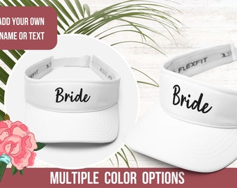 Personalized Women's Bachelorette Party Gift Bridesmaid Golf Hats Customized Beach Visor Sun Visors Custom Bride Hat Women Tennis Cap