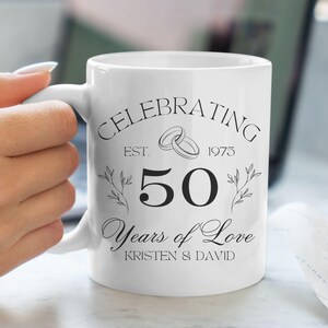 50th Wedding Anniversary Gifts For Couples Gift 50th Anniversary Gifts For Parents 50th Anniversary Gift for Couple Gift For Husband Mug