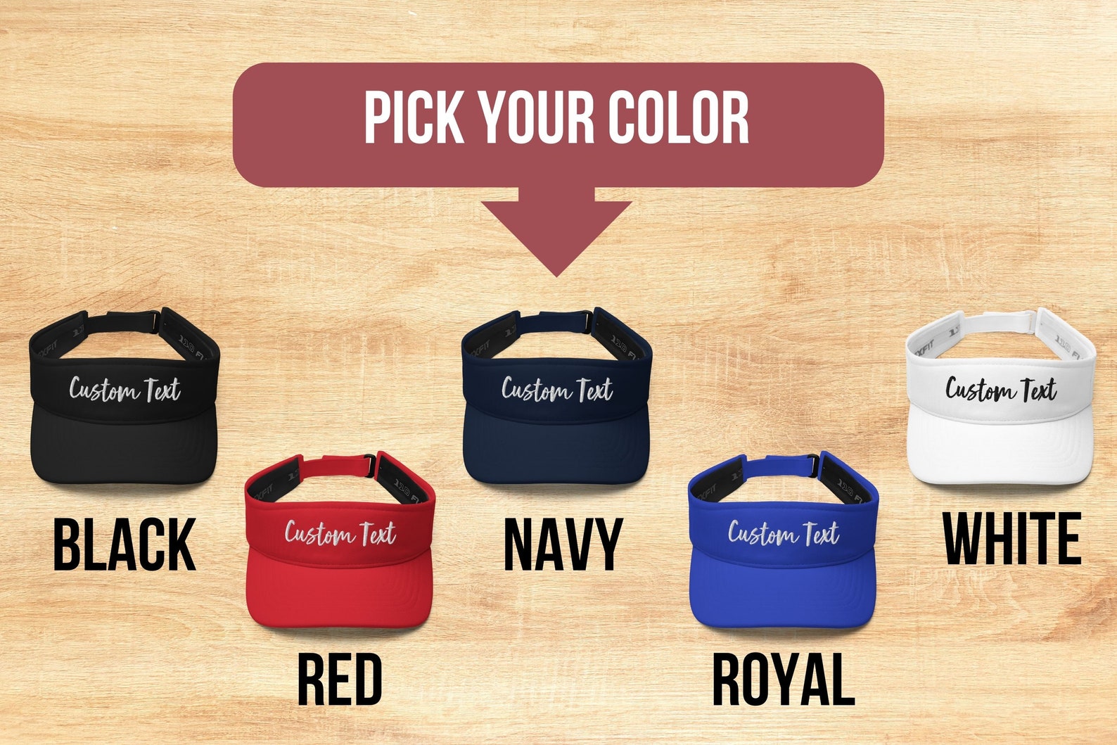 Personalized Tennis Visor Personalized Sun Visor Embroidered Etsy