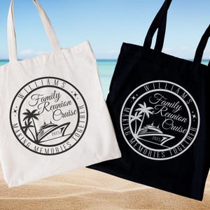 Custom Family Cruise Tote Bag 2025, Family Reunion Gift, Family Gifts for Reunion, Personalized Family Reunion Gifts, Reunion Party Favor