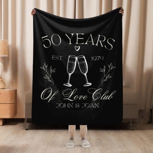 50th Wedding Anniversary Gifts For Couples Gift 50th Anniversary Gifts For Parents 50th Anniversary Gift for Couple Gift For Husband Blanket