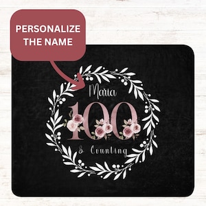 Unique Keepsake for a Milestone Birthday: Personalized 100th Birthday Gift Blanket