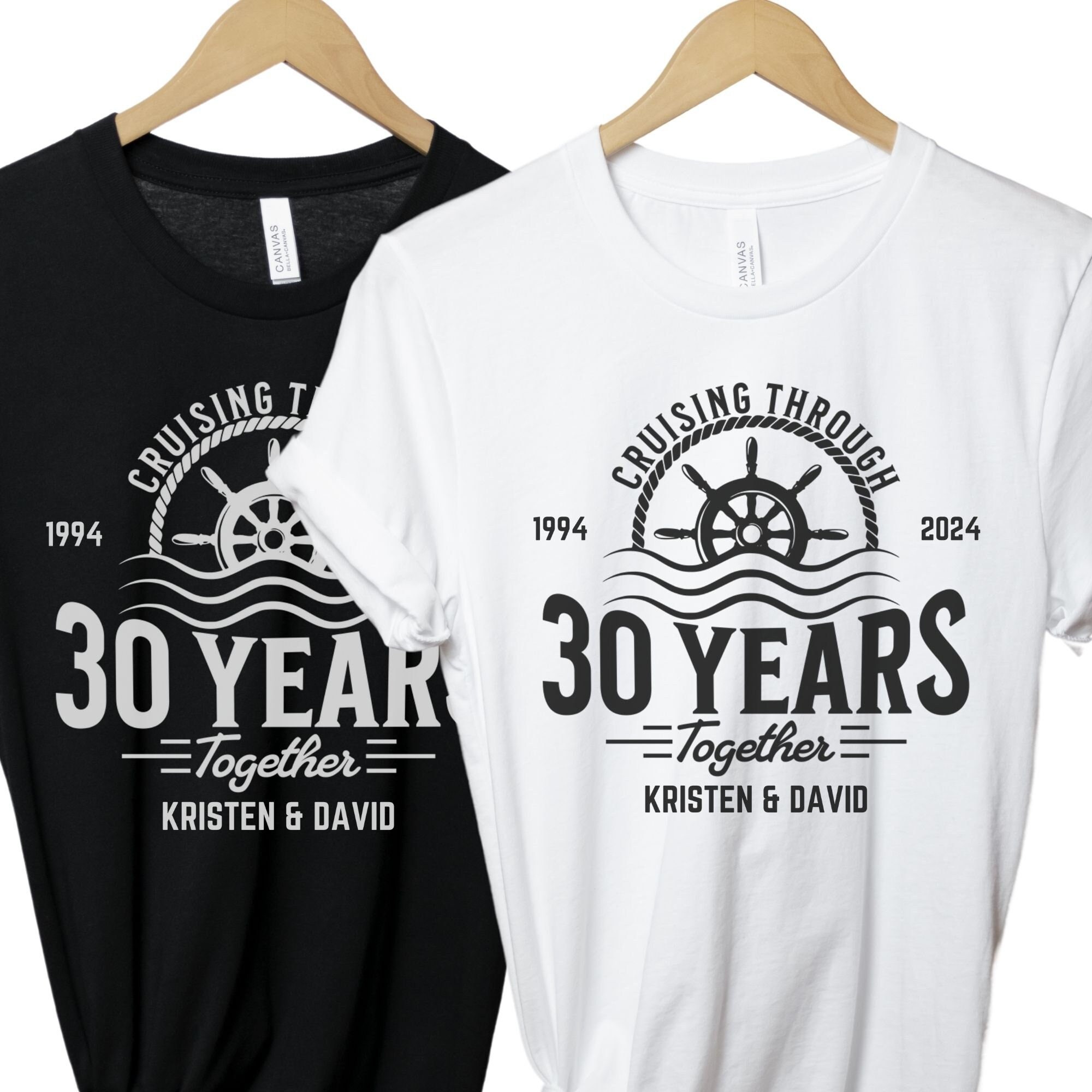 30th Anniversary Gift Tshirt Cruising Together 30 Years Tee 30th Anniversary Gift Tshirt Cruising Together 30 Years Tee