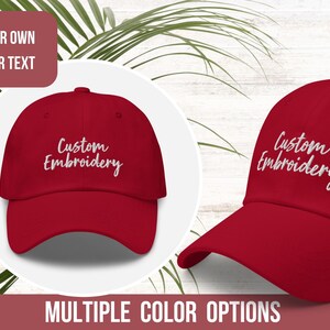 Custom Embroidered Hat, Personalized Hat, Embroidered Baseball Cap, Bachelorette Party Hats, Team Hats, Sorority/Fraternity Hats