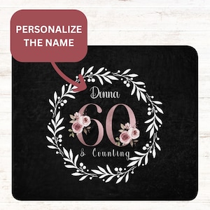 Unique Keepsake for a Milestone Birthday: Personalized 60th Birthday Gift Blanket
