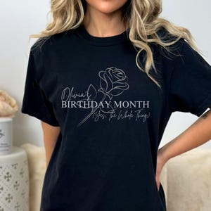 Birth Flower June Birthday Gifts For Her, Birth Month Flower Shirt Gift For Women, Birth Flower Sweatshirt, Rose Coquette, Best Friend Gift