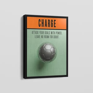 Affiche en toile de jeton de charge de football de carte Monopol, Monopol, jeu de société, affiche de citations de motivation, décoration d'art mural