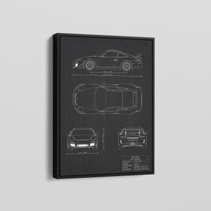 Porsche 911 GT3 RS Canvas Poster, 911 GT3 RS, Porsche 911, Spor Car Poster, Wall Art Decor, Motosport Poster, Automobile Poster