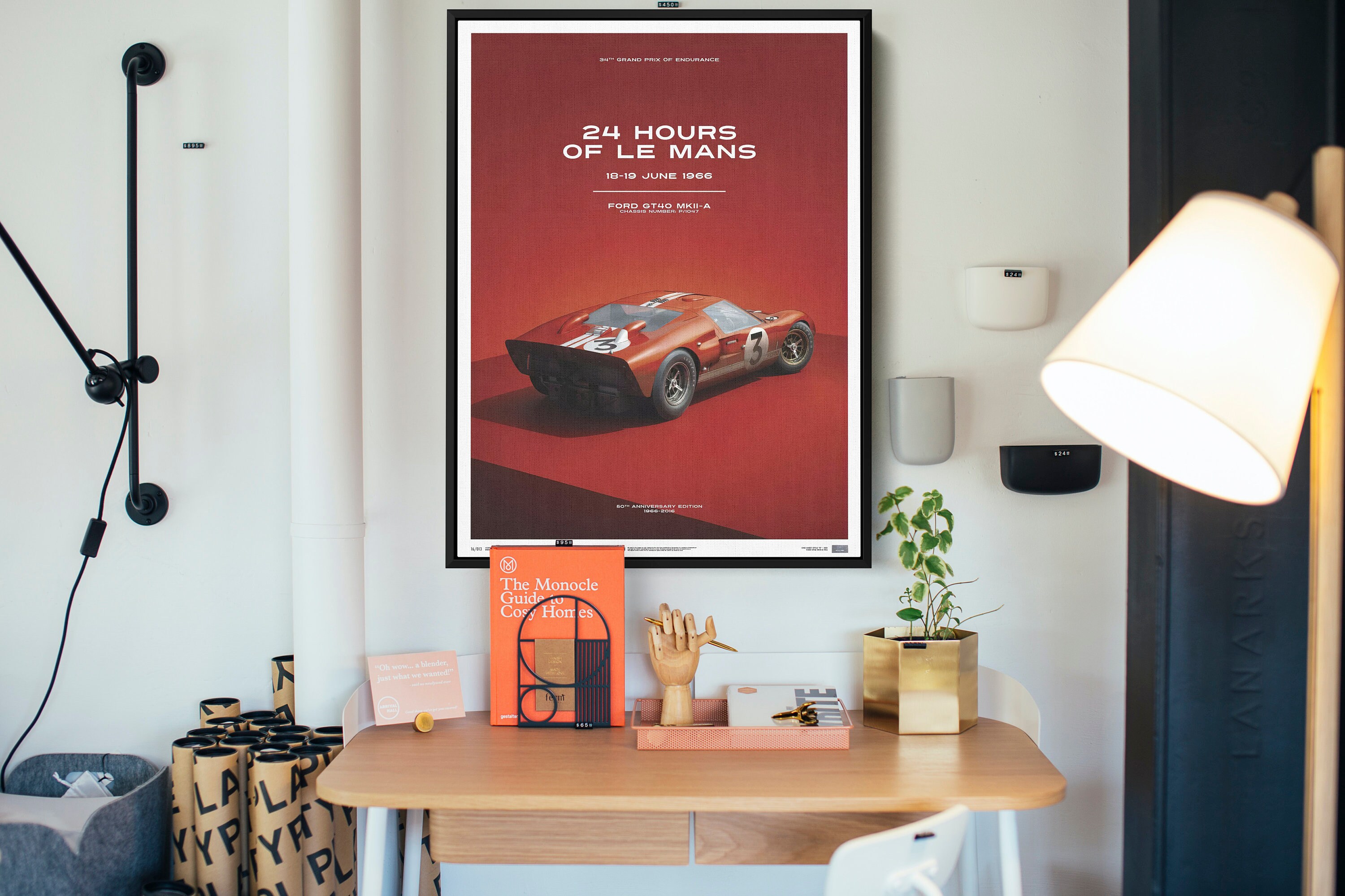 Ford GT40 Le Mans Poster: Canvas Wall Art Decor - Etsy