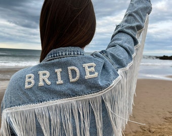 Bride fringe denim jacket