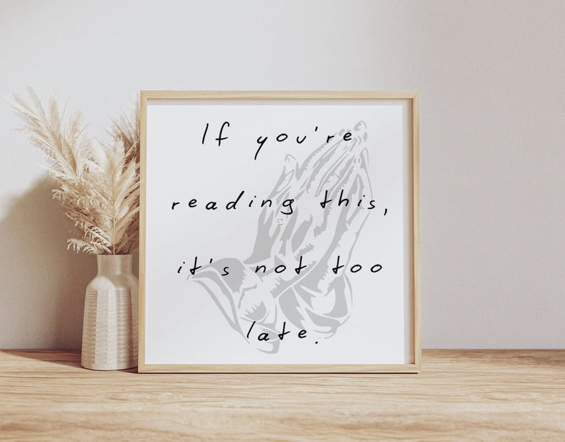 Inspirational Quoted Print Wall Art, Motivational Quote Poster, If You ...