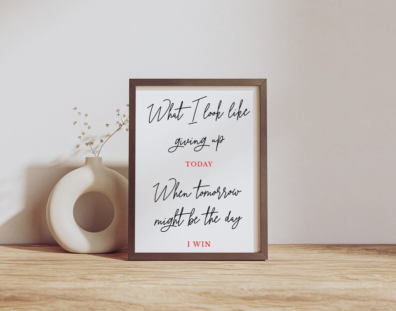 Inspirational Streamer Quote Wall Art Motivational Quote Etsy