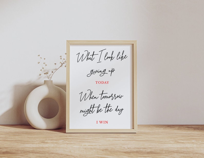 Inspirational Streamer Quote Wall Art Motivational Quote Etsy