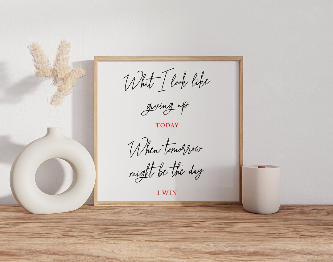 Inspirational Streamer Quote Wall Art Motivational Quote Etsy