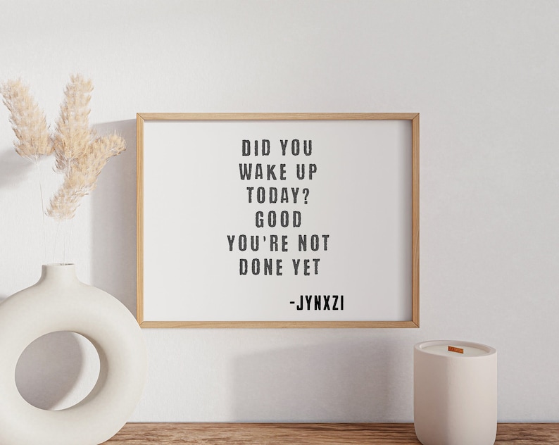 Jynxzi Motivational Quote Quote of the Day Funny Streamer - Etsy