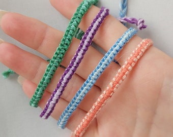 Embroidery Floss Reef Knot Bracelets Embroidery Thread Bracelets